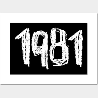 1981 Birthday, Birth Year 1981, 81 Posters and Art